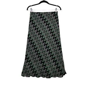 Vintage y2k Maxi Midi Skirt Abstract Art Geometric Avital Small Art 90s 00s